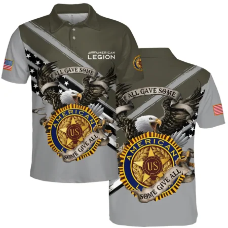 All Gave Some Some Gave All American Legion United States Veteran All Over Prints BLVET24924B4PL - Polo Shirt