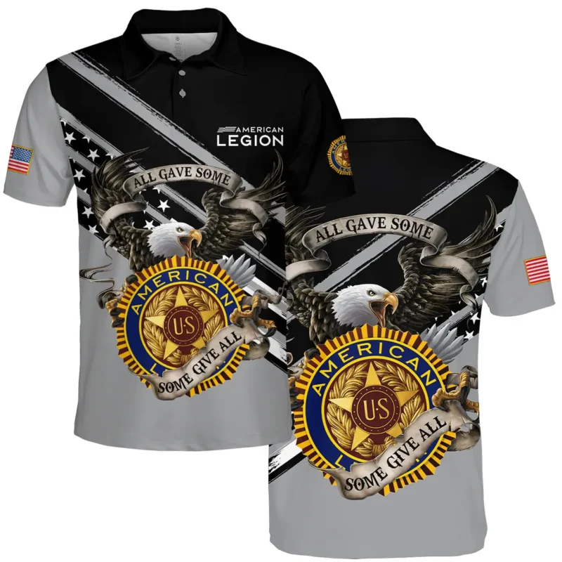 All Gave Some Some Gave All American Legion United States Veteran All Over Prints BLVET24924B5PL - Polo Shirt