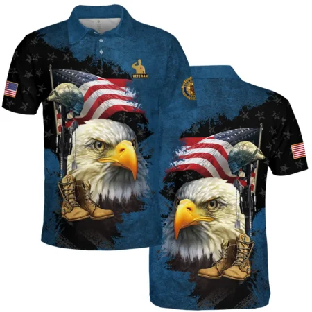 Eagle Helmet Boots American Legion United States Veteran All Over Prints BLVET24924E1PL - Polo Shirt