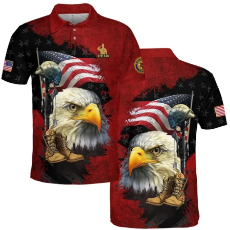 Eagle Helmet Boots American Legion United States Veteran All Over Prints BLVET24924E2PL - Polo Shirt