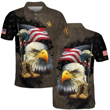 Eagle Helmet Boots American Legion United States Veteran All Over Prints BLVET24924E3PL - Polo Shirt