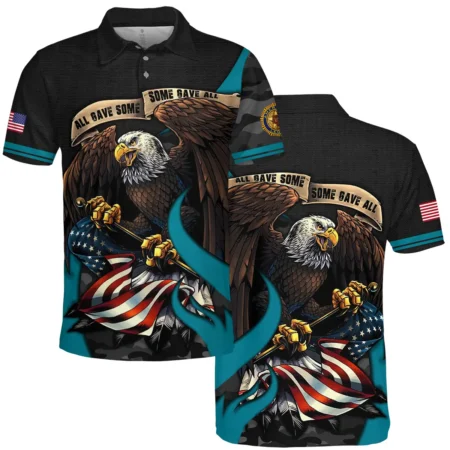 All Gave Some Some Gave All American Legion United States Veteran All Over Prints BLVET24924F5PL - Polo Shirt