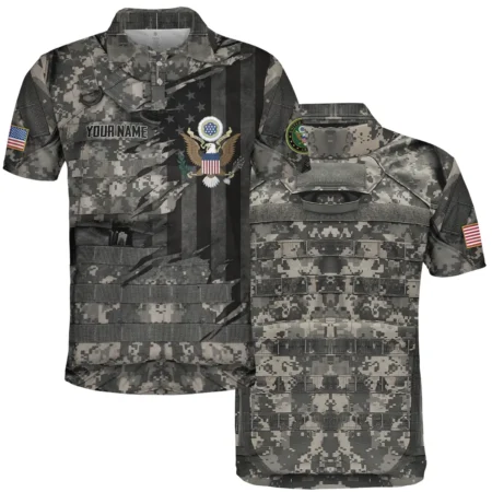 Uniform Camo Pattern U.S. Army All Over Prints BLVTR18924A2AMPL - Polo Shirt