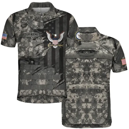 Uniform Camo Pattern U.S. Navy All Over Prints BLVTR18924A2NVPL - Polo Shirt