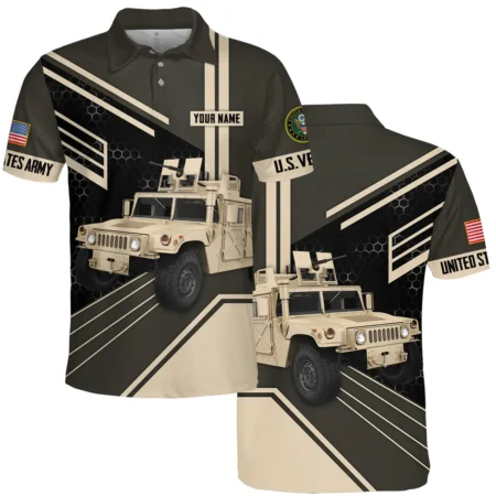 Military Trucks U.S. Army All Over Prints BLVTR19924A1AMPL - Polo Shirt