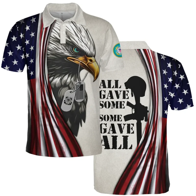 All Gave Some Some Gave All U.S. Coast Guard All Over Prints BLVTR19924A2CGPL - Polo Shirt