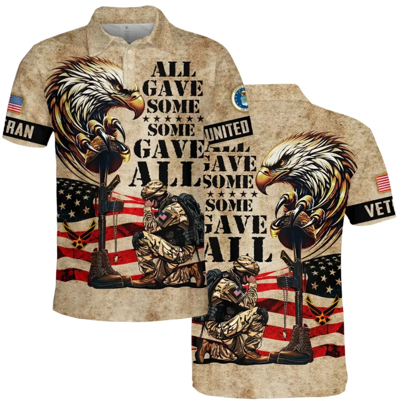 Honor The Fallen All Gave Some Some Gave All U.S. Air Force All Over Prints BLVTR19924A3AFPL - Polo Shirt