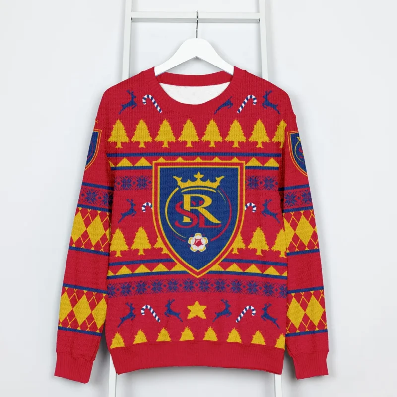 Special Release Real Salt Lake MLS Ugly Sweater All Over Prints Christmas Season HOMLS200924A3