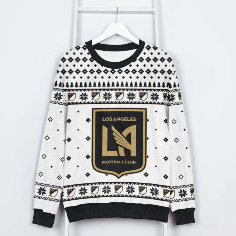 Special Release Los Angeles FC MLS Ugly Sweater All Over Prints Christmas Season QTMLS190924A2