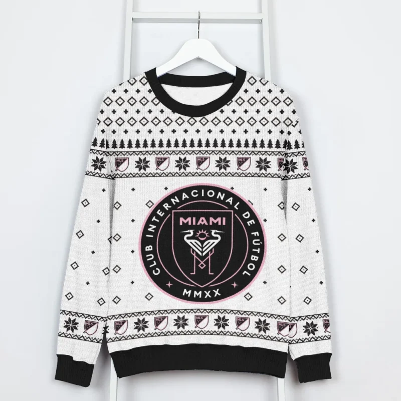 Special Release Inter Miami MLS Ugly Sweater All Over Prints Christmas Season QTMLS190924A6