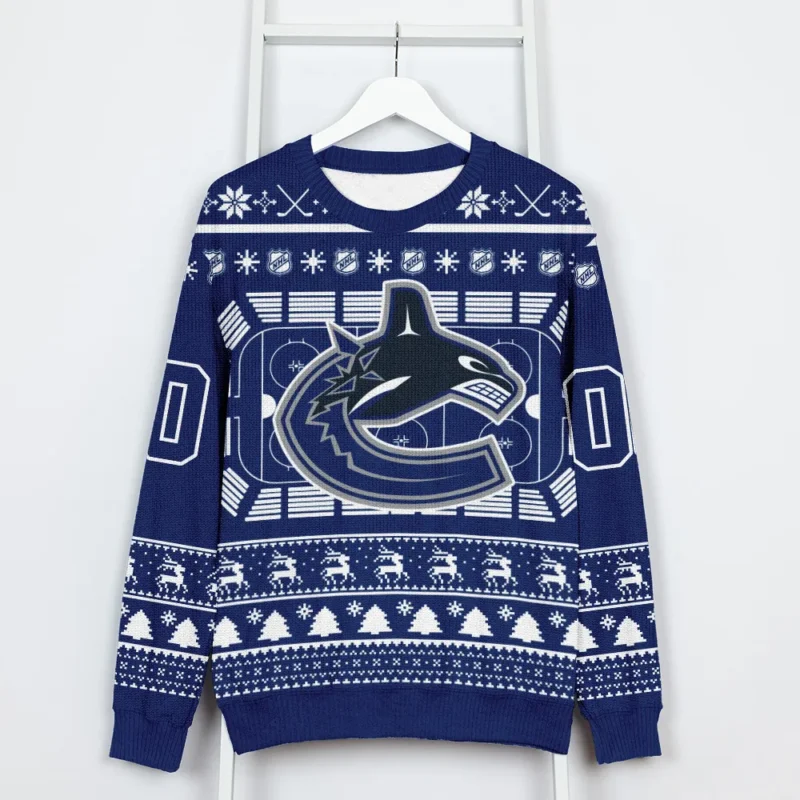 Special Release Vancouver Canucks NHL Ugly Sweater All Over Prints Christmas Season QTNHLTK160924A16