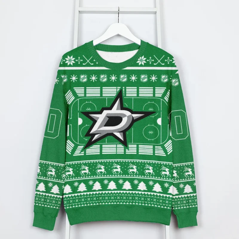 Special Release Dallas Stars NHL Ugly Sweater All Over Prints Christmas Season QTNHLTK160924A3