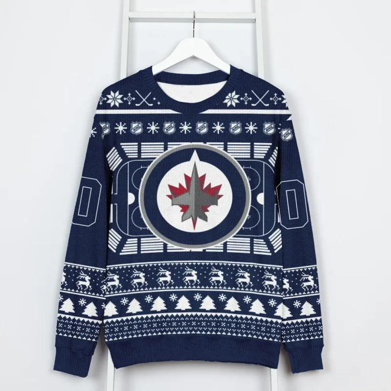 Special Release Winnipeg Jets NHL Ugly Sweater All Over Prints Christmas Season QTNHLTK160924A8