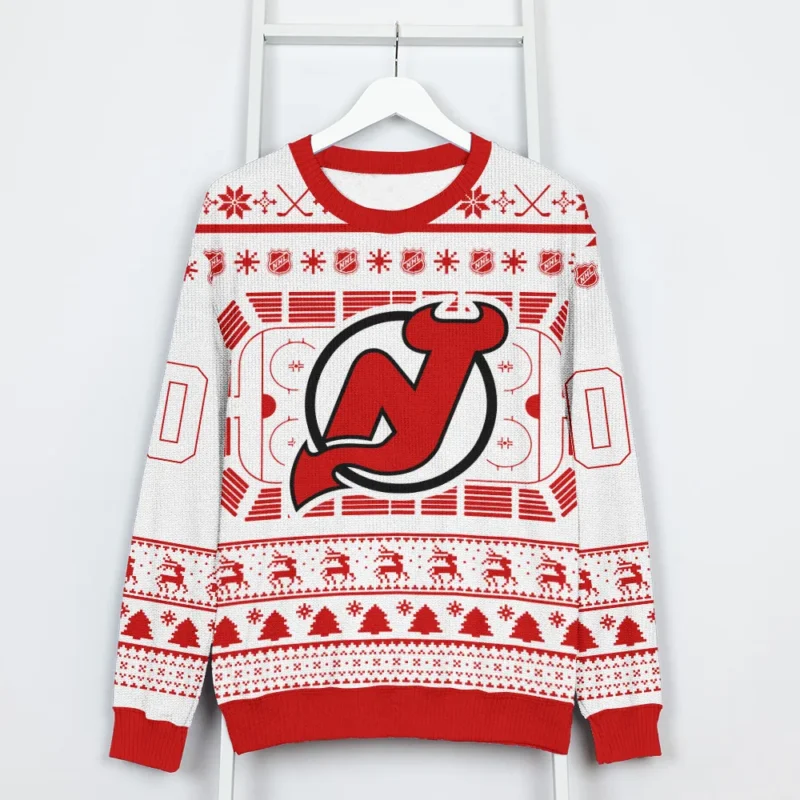 Special Release New Jersey Devils NHL Ugly Sweater All Over Prints Christmas Season QTNHLVA160924A11