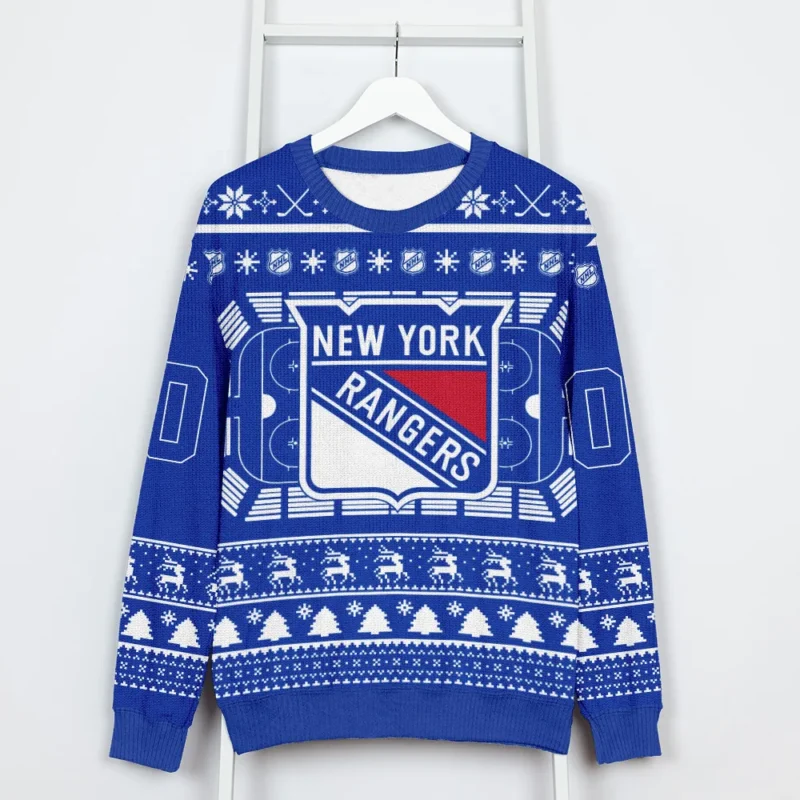 Special Release New York Rangers NHL Ugly Sweater All Over Prints Christmas Season QTNHLVA160924A13