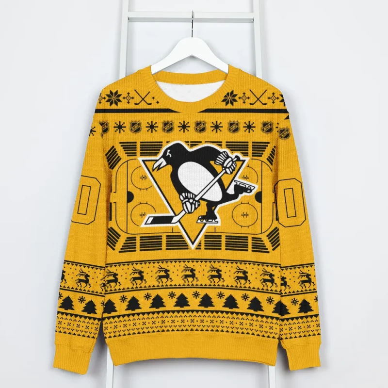 Special Release Pittsburgh Penguins NHL Ugly Sweater All Over Prints Christmas Season QTNHLVA160924A14