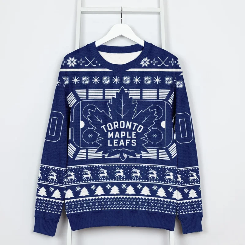 Special Release Toronto Maple Leafs NHL Ugly Sweater All Over Prints Christmas Season QTNHLVA160924A8