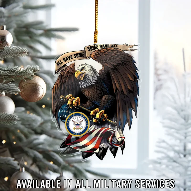 All Gave Some Some Gave All U.S. Navy Veteran Custom Shape Ornament BLVTR23924A5NV