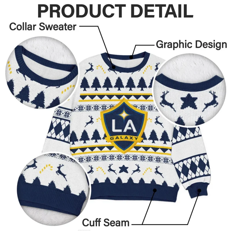 Special Release LA Galaxy MLS Ugly Sweater All Over Prints Christmas Season HOMLS200924A1