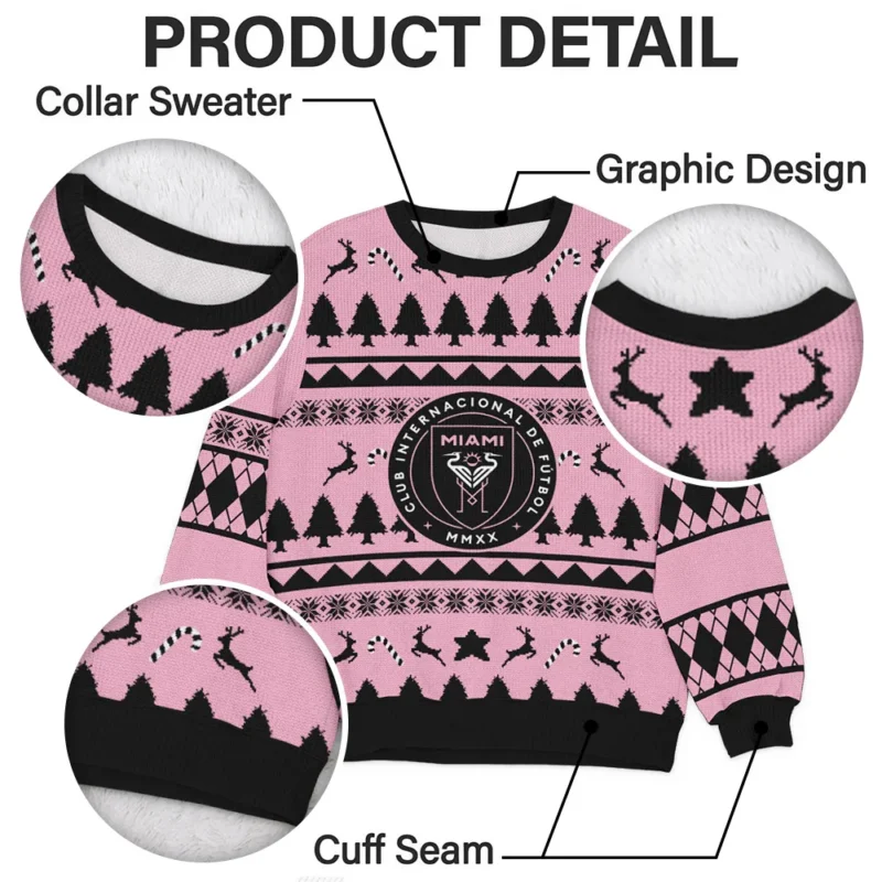 Special Release Inter Miami CF MLS Ugly Sweater All Over Prints Christmas Season HOMLS200924A6