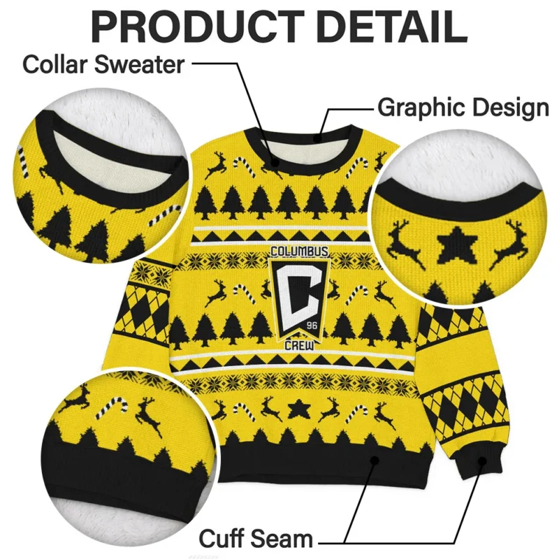 Special Release Columbus Crew MLS Ugly Sweater All Over Prints Christmas Season HOMLS200924A8