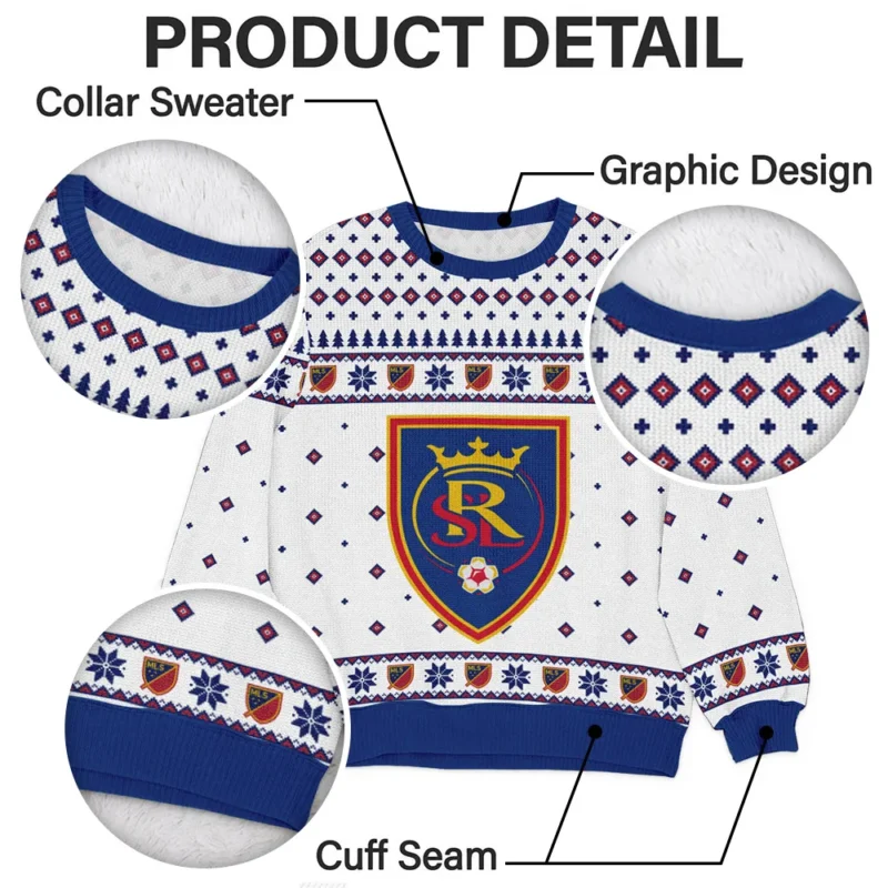 Special Release Real Salt Lake MLS Ugly Sweater All Over Prints Christmas Season QTMLS190924A3