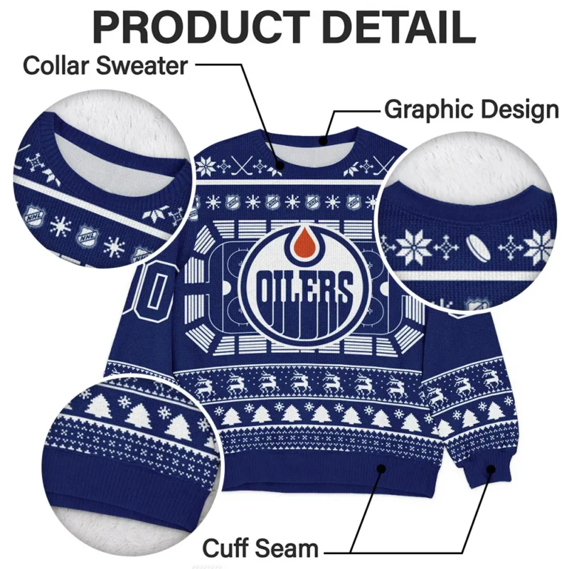 Special Release Edmonton Oilers NHL Ugly Sweater All Over Prints Christmas Season QTNHLTK160924A12