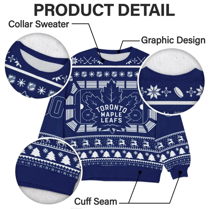 Special Release Toronto Maple Leafs NHL Ugly Sweater All Over Prints Christmas Season QTNHLVA160924A8