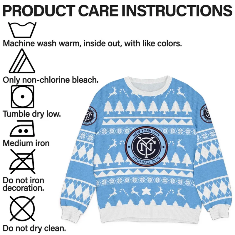 Special Release New York City FC MLS Ugly Sweater All Over Prints Christmas Season HOMLS200924A10