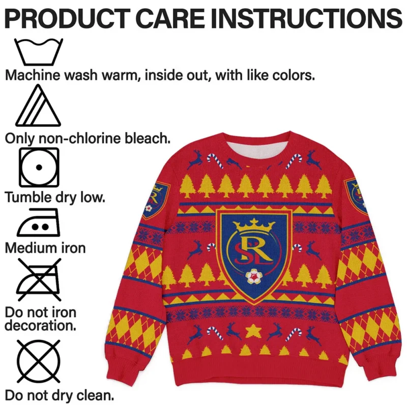 Special Release Real Salt Lake MLS Ugly Sweater All Over Prints Christmas Season HOMLS200924A3