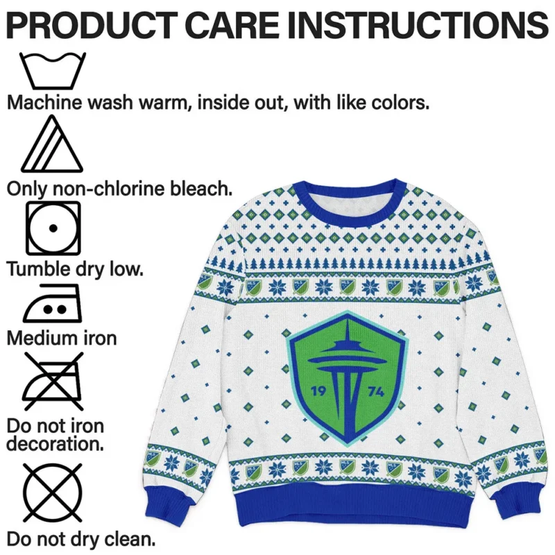 Special Release Seattle Sounders MLS Ugly Sweater All Over Prints Christmas Season QTMLS190924A5