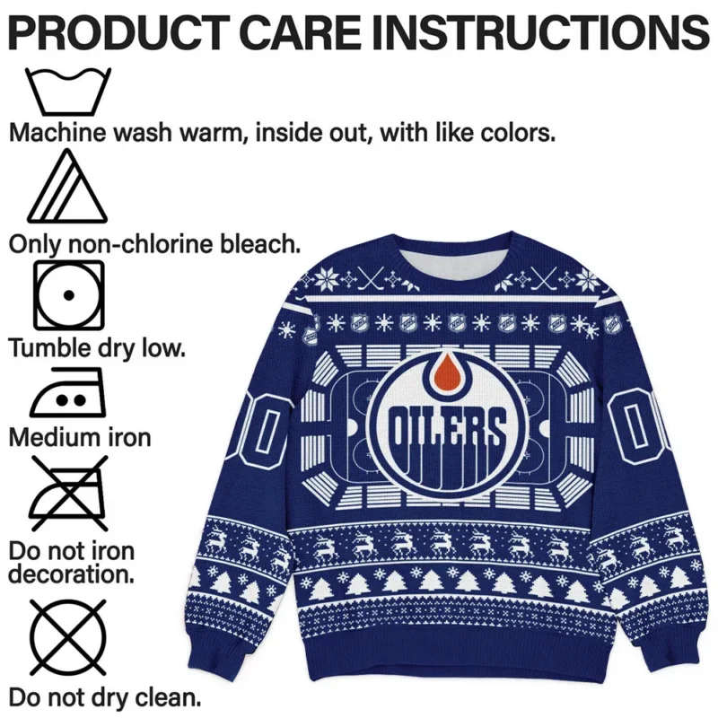 Special Release Edmonton Oilers NHL Ugly Sweater All Over Prints Christmas Season QTNHLTK160924A12