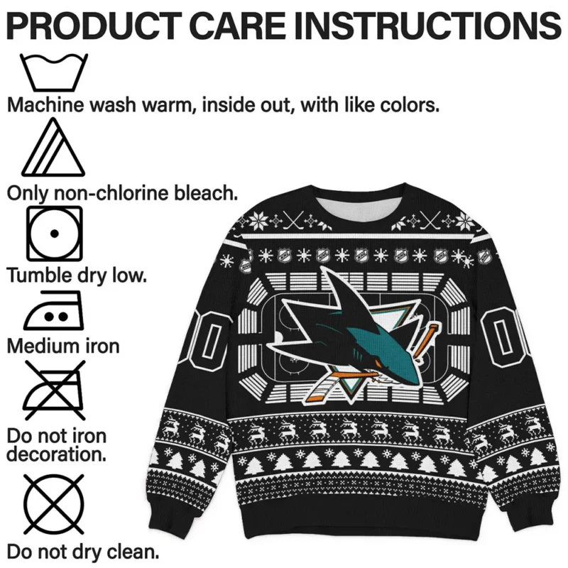 Special Release San Jose Sharks NHL Ugly Sweater All Over Prints Christmas Season QTNHLTK160924A14