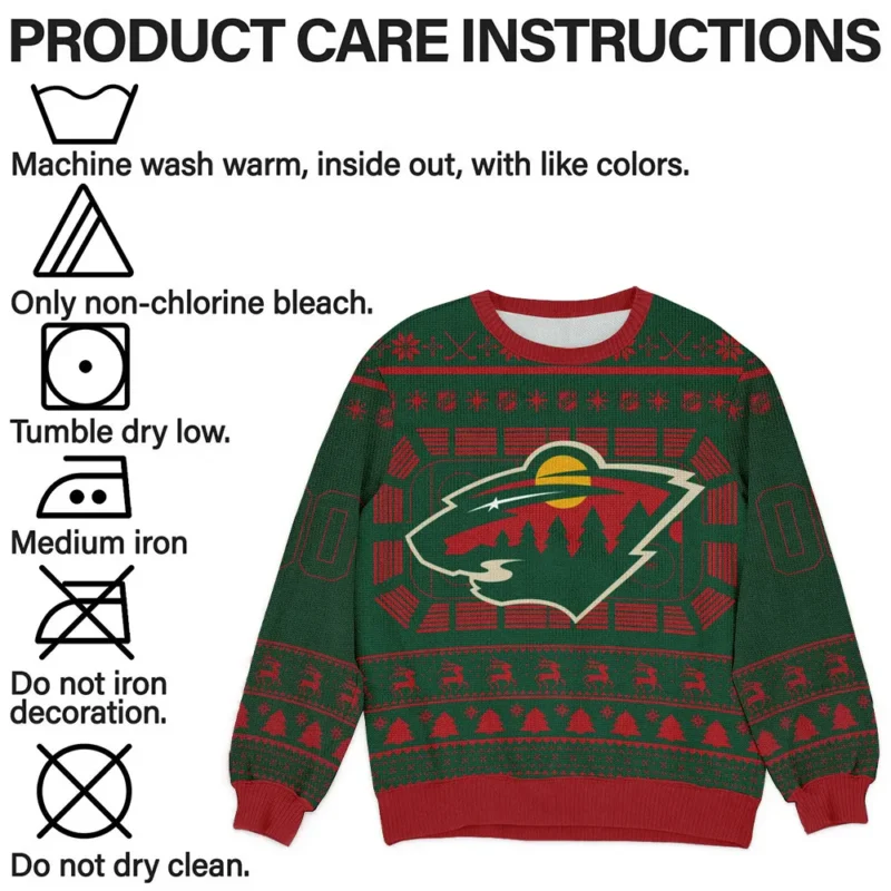 Special Release Minnesota Wild NHL Ugly Sweater All Over Prints Christmas Season QTNHLTK160924A4