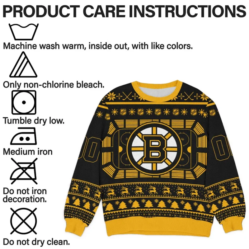 Special Release Boston Bruins NHL Ugly Sweater All Over Prints Christmas Season QTNHLVA160924A2