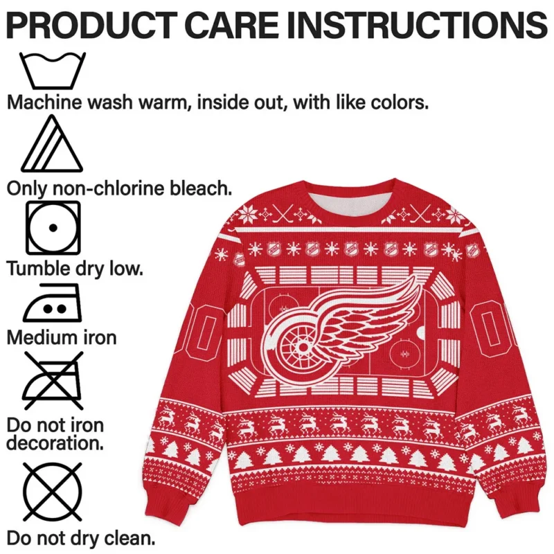 Special Release Detroit Red Wings NHL Ugly Sweater All Over Prints Christmas Season QTNHLVA160924A3