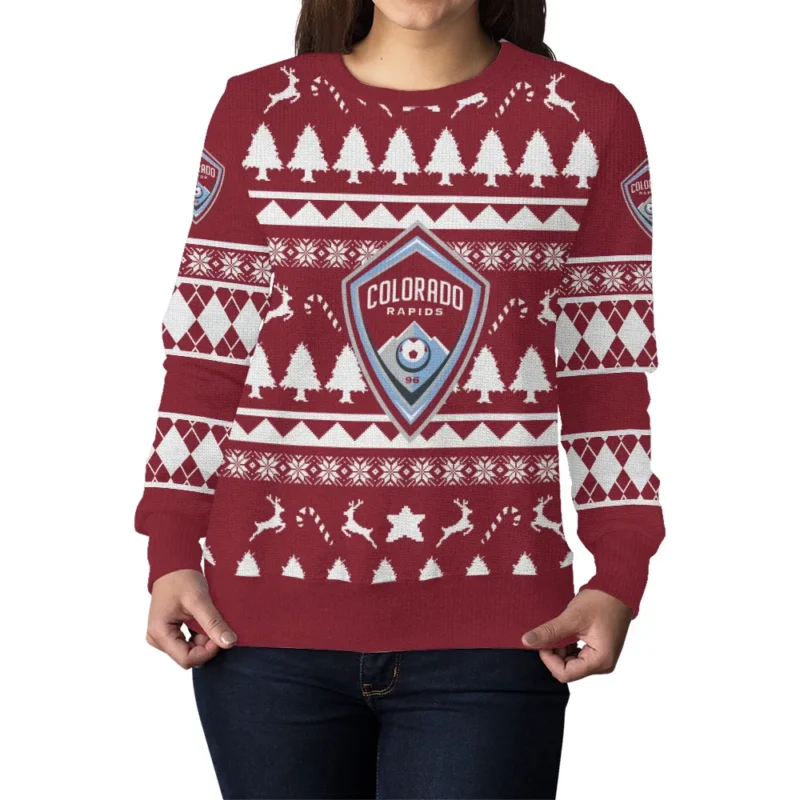 Special Release Colorado Rapids MLS Ugly Sweater All Over Prints Christmas Season HOMLS200924A4