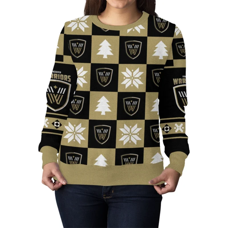 Special Release Ugly Sweater Vancouver Warriors National Lacrosse League All Over Prints Christmas Season HONLL190924SW01VAN