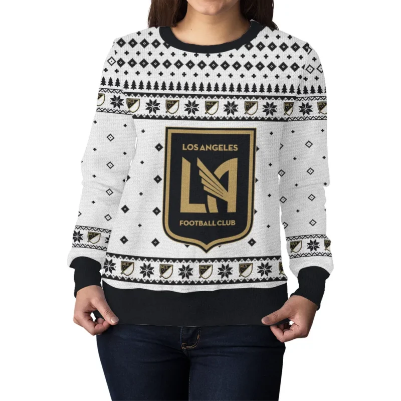 Special Release Los Angeles FC MLS Ugly Sweater All Over Prints Christmas Season QTMLS190924A2