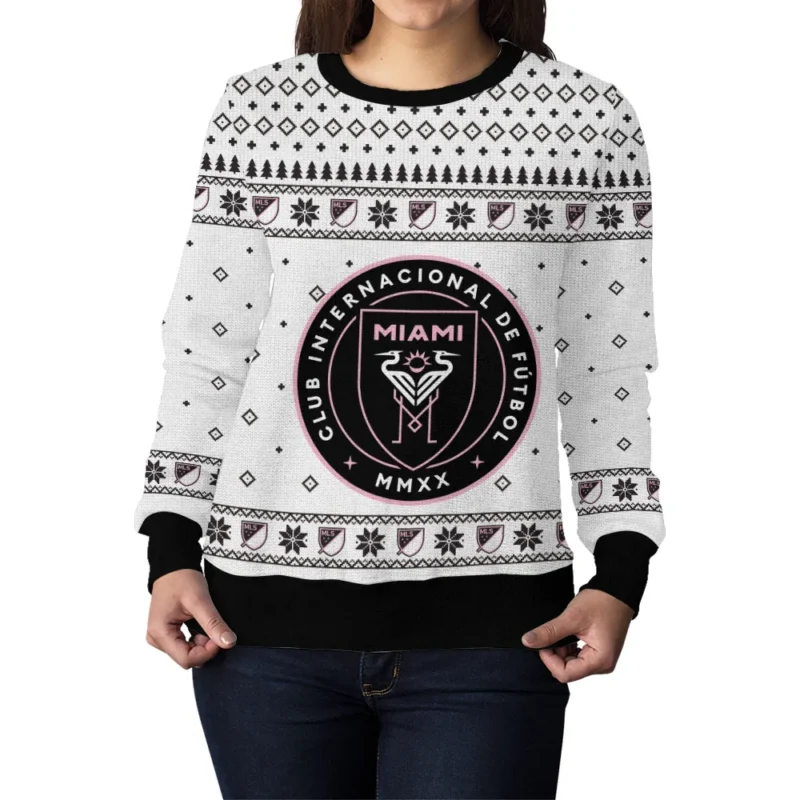 Special Release Inter Miami MLS Ugly Sweater All Over Prints Christmas Season QTMLS190924A6