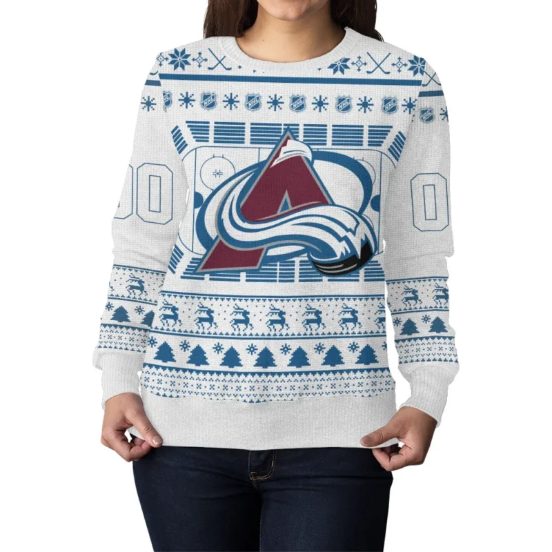 Special Release Colorado Avalanche NHL Ugly Sweater All Over Prints Christmas Season QTNHLTK160924A1