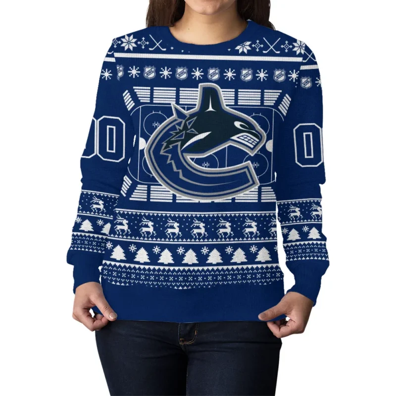 Special Release Vancouver Canucks NHL Ugly Sweater All Over Prints Christmas Season QTNHLTK160924A16