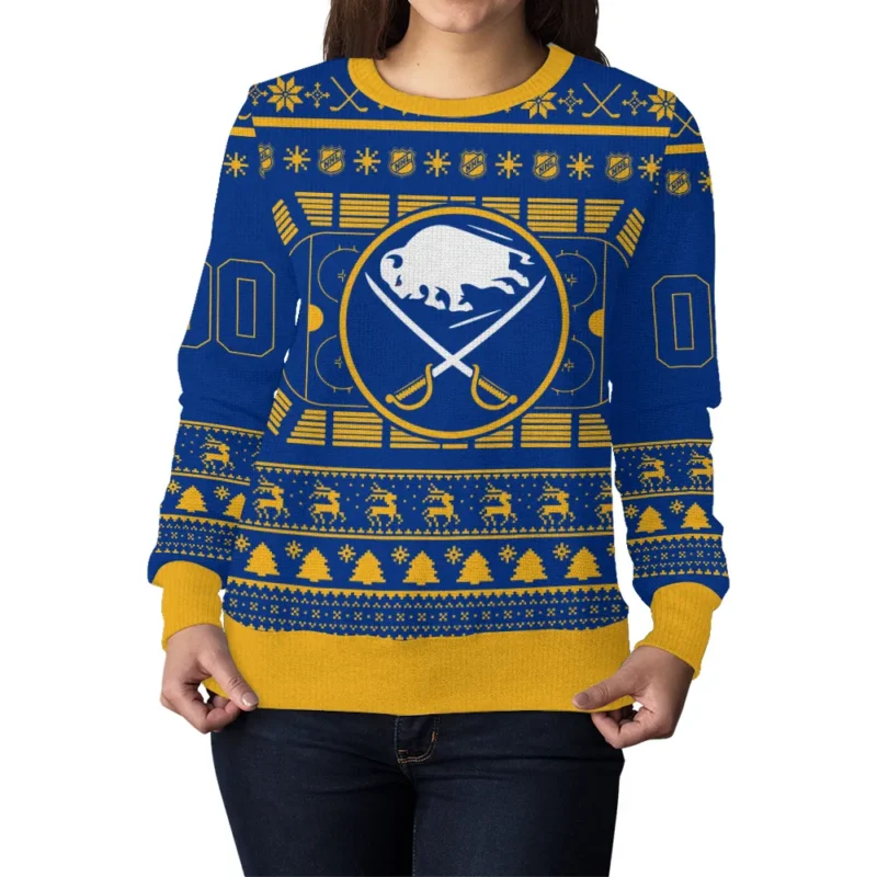 Special Release Buffalo Sabres NHL Ugly Sweater All Over Prints Christmas Season QTNHLVA160924A1