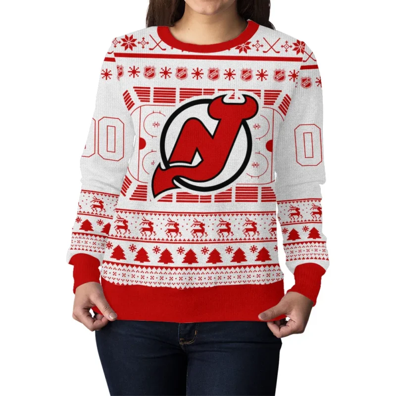 Special Release New Jersey Devils NHL Ugly Sweater All Over Prints Christmas Season QTNHLVA160924A11