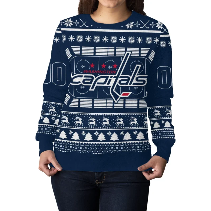 Special Release Washington Capitals NHL Ugly Sweater All Over Prints Christmas Season QTNHLVA160924A16