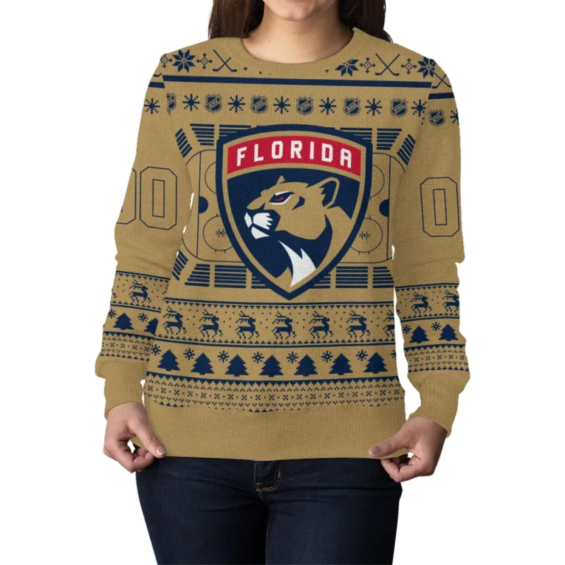 Special Release Florida Panthers NHL Ugly Sweater All Over Prints Christmas Season QTNHLVA160924A4