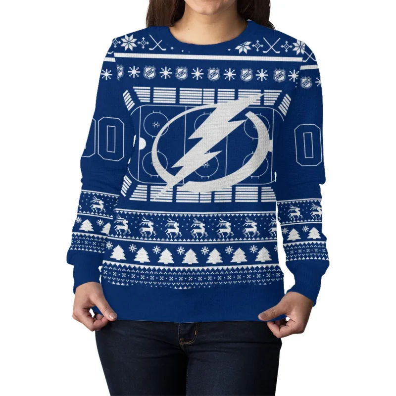 Special Release Tampa Bay Lightning NHL Ugly Sweater All Over Prints Christmas Season QTNHLVA160924A7