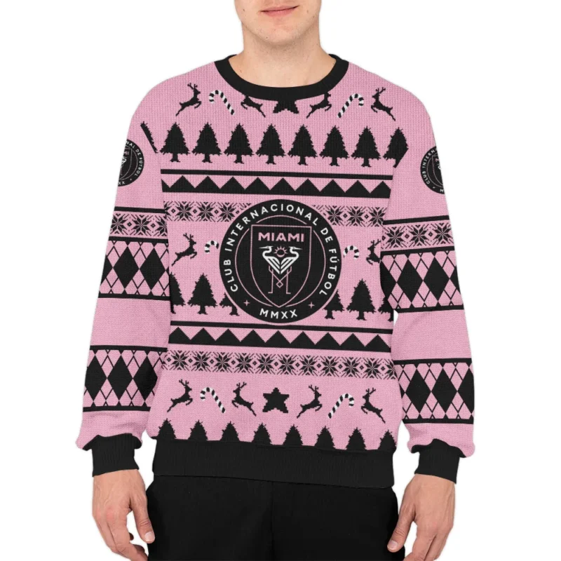 Special Release Inter Miami CF MLS Ugly Sweater All Over Prints Christmas Season HOMLS200924A6