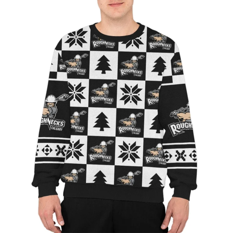 Special Release Ugly Sweater Calgary Roughnecks National Lacrosse League All Over Prints Christmas Season HONLL190924SW01CGY