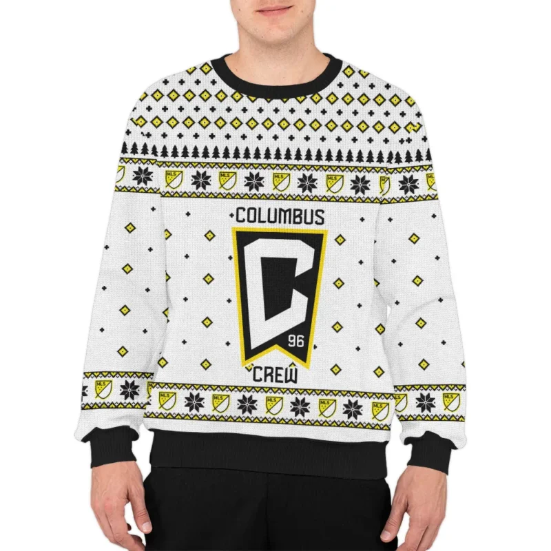 Special Release Columbus Crew MLS Ugly Sweater All Over Prints Christmas Season QTMLS190924A8